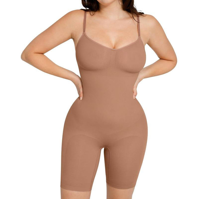 Feelingirl Shapewear for Women Butt Lifter Bodysuit Tummy Control Shapewear Seamless Womenswear Comfort Spaghetti Strap Hip Underwear Basic Minimalist Springtok