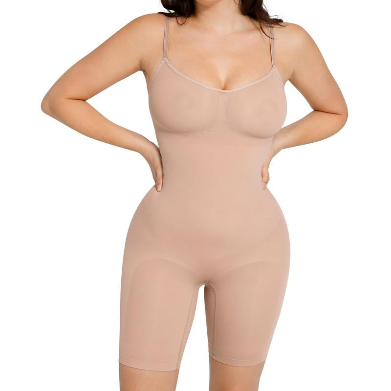 Feelingirl Shapewear for Women Butt Lifter Bodysuit Tummy Control Shapewear Seamless Womenswear Comfort Spaghetti Strap Hip Underwear Basic Minimalist Springtok