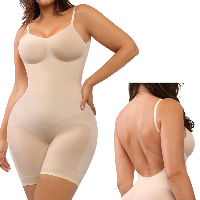 Feelingirl Shapewear for Women Butt Lifter Bodysuit Tummy Control Shapewear Seamless Womenswear Comfort Spaghetti Strap Hip Underwear Basic Minimalist Springtok