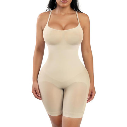Feelingirl Shapewear for Women Butt Lifter Bodysuit Tummy Control Shapewear Seamless Womenswear Comfort Spaghetti Strap Hip Underwear Basic Minimalist Springtok